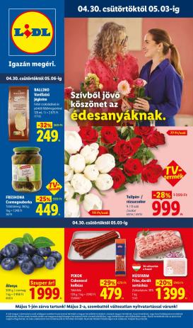 lidl - Lidl hirdetmény a következő hétre csütörtöktől 2026.04.30.-tól szerdától 2026.05.06.-ig