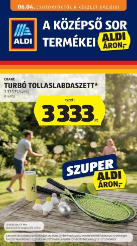 aldi - Aldi - Középső sor termékei hirdetmény a következő hétre csütörtöktől 2026.06.04.-tól szerdától 2026.06.10.-ig