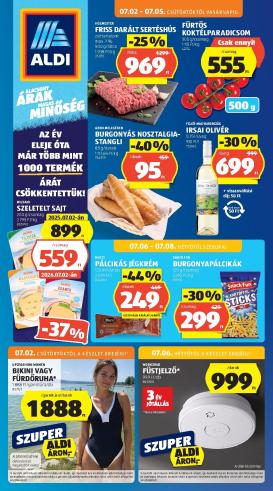 aldi - A jövőbeli Aldi akciós újság csütörtöktől 2026.07.02.-tól szerdától 2026.07.08.-ig érvényes.