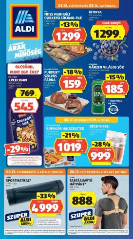 aldi - Aldi hirdetmény a következő hétre csütörtöktől 2026.08.13.-tól szerdától 2026.08.19.-ig
