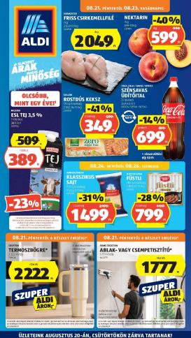aldi - Aldi hirdetmény a következő hétre péntektől 2026.08.21.-tól szerdától 2026.08.26.-ig