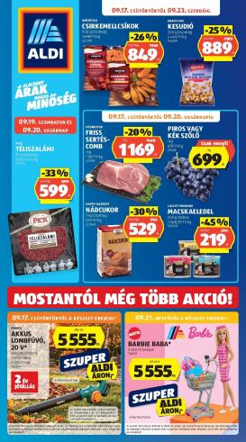 aldi - Aktuális Aldi szórólap érvényes csütörtöktől 2026.09.17.-től szerdától 2026.09.23.-ig