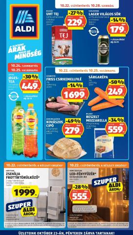aldi - Aldi hirdetmény a következő hétre csütörtöktől 2026.10.22.-tól szerdától 2026.10.28.-ig