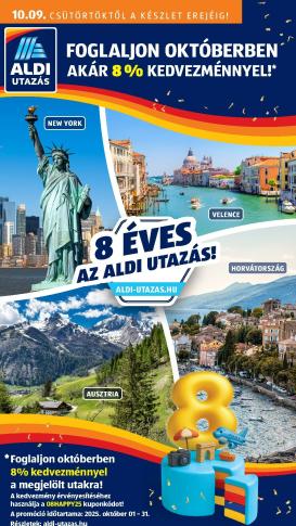 aldi - Aldi - Utazás katalógus akciós újság, érvényes 10.09. - 10.15.