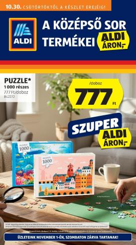 aldi - Aldi - Középső sor termékei akciós újság, érvényes 10.30. - 11.05.
