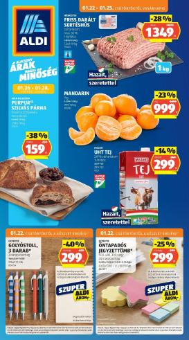 aldi - Aldi akciós újság, érvényes 01.22. - 01.28.