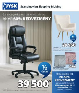 jysk - Aktuális JYSK szórólap érvényes szerdától 2026.08.26.-től keddtől 2026.09.08.-ig
