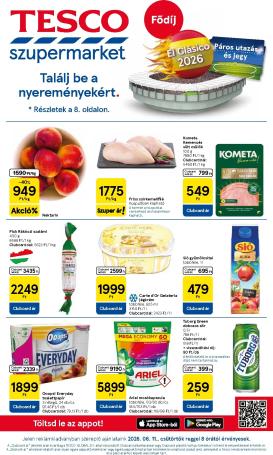 tesco - Tesco szupermarket hirdetmény a következő hétre csütörtöktől 2026.06.11.-tól szerdától 2026.06.17.-ig