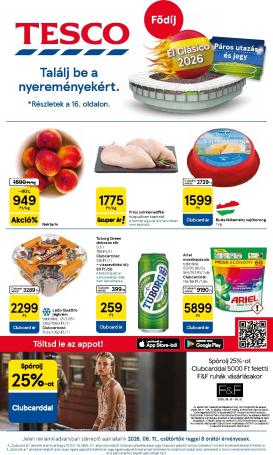 tesco - Tesco hirdetmény a következő hétre csütörtöktől 2026.06.11.-tól szerdától 2026.06.17.-ig