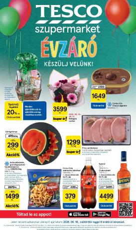 tesco - Tesco szupermarket hirdetmény a következő hétre csütörtöktől 2026.06.18.-tól szerdától 2026.06.24.-ig