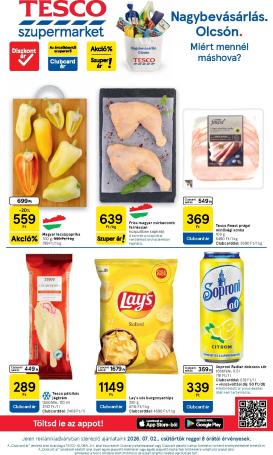 tesco - A jövőbeli Tesco szupermarket akciós újság csütörtöktől 2026.07.02.-tól szerdától 2026.07.08.-ig érvényes.