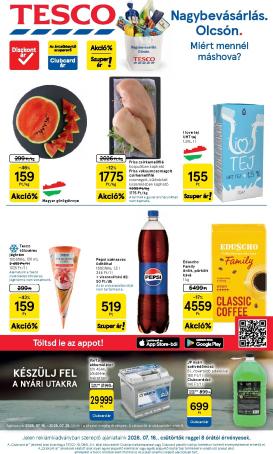 tesco - A jövőbeli Tesco akciós újság csütörtöktől 2026.07.16.-tól szerdától 2026.07.22.-ig érvényes.