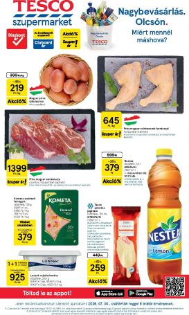 tesco - A jövőbeli Tesco szupermarket akciós újság csütörtöktől 2026.07.30.-tól szerdától 2026.08.05.-ig érvényes.