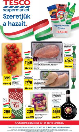 tesco - A jövőbeli Tesco szupermarket akciós újság keddtől 2026.08.18.-tól szerdától 2026.08.26.-ig érvényes.