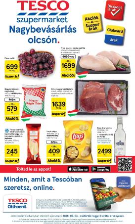 tesco - A jövőbeli Tesco szupermarket akciós újság csütörtöktől 2026.09.03.-tól szerdától 2026.09.09.-ig érvényes.