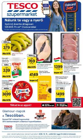 tesco - A jövőbeli Tesco szupermarket akciós újság csütörtöktől 2026.10.15.-tól szerdától 2026.10.21.-ig érvényes.