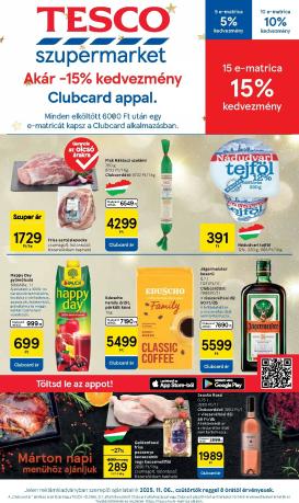 tesco - Tesco szupermarket akciós újság, érvényes 11.06. - 11.12.