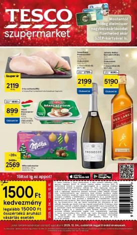 tesco - Tesco szupermarket akciós újság, érvényes 12.04. - 12.10.