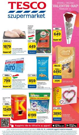 tesco - Tesco szupermarket akciós újság, érvényes 2026.02.12. - 2026.02.18.