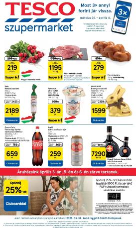 tesco - Tesco szupermarket akciós újság, érvényes 2026.03.31. - 2026.04.06.