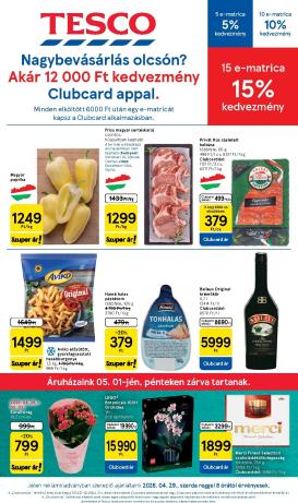 tesco - Tesco hirdetmény a következő hétre szerdától 2026.04.29.-tól szerdától 2026.05.06.-ig