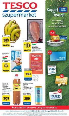 tesco - Tesco szupermarket hirdetmény a következő hétre csütörtöktől 2026.05.21.-tól szerdától 2026.05.27.-ig