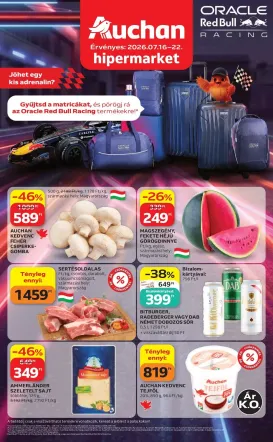 auchan - Aktuális Auchan - Auchan újság érvényessége 2026.07.22 -ig szórólap érvényes csütörtöktől 2026.07.16.-től szerdától 2026.07.22.-ig