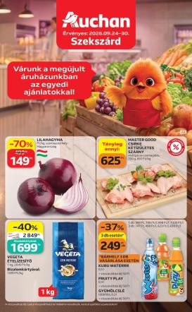 auchan - A jövőbeli Auchan - Szekszárdi ajánlataink akciós újság csütörtöktől 2026.09.24.-tól szerdától 2026.09.30.-ig érvényes.