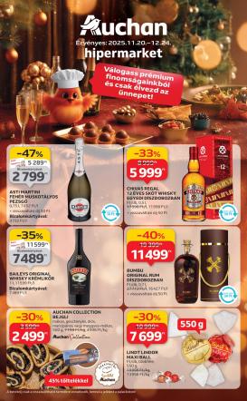 auchan - Auchan - Karácsonyi prémium élelmiszer hipermarket ajánlataink - Hipermarket akciós újság, érvényes 11.20. - 12.24.