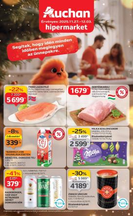 auchan - Auchan Hipermarket akciós újság, érvényes 11.27. - 12.03.