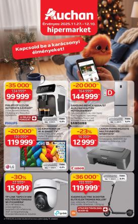 auchan - Auchan - Elektronikai ajánlataink akciós újság, érvényes 11.27. - 12.10.