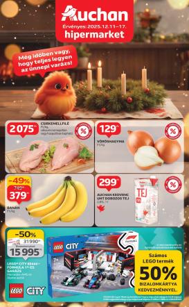 auchan - Auchan Hipermarket akciós újság, érvényes 12.11. - 12.17.