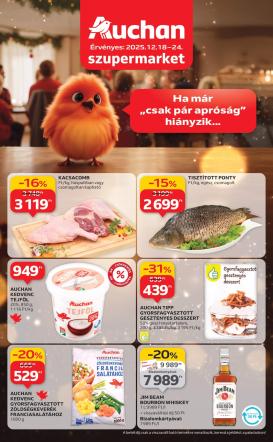 auchan - Auchan szupermarket akciós újság, érvényes 12.18. - 12.24.
