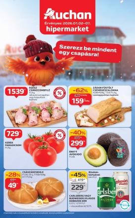 auchan - Auchan Hipermarket akciós újság, érvényes 01.02. - 01.07.