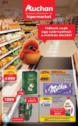 auchan - Auchan Hipermarket - Kedvenc Márkáink akciós újság, érvényes 2026.02.05. - 2026.02.18.