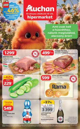 auchan - Auchan Hipermarket akciós újság, érvényes 2026.03.19. - 2026.03.25.