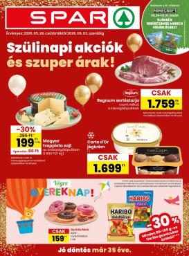 spar - Aktuális SPAR szórólap érvényes csütörtöktől 2026.05.28.-től szerdától 2026.06.03.-ig