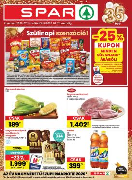 spar - SPAR hirdetmény a következő hétre csütörtöktől 2026.07.16.-tól szerdától 2026.07.22.-ig