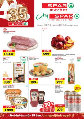 spar - SPAR - Market, City hirdetmény a következő hétre csütörtöktől 2026.07.23.-tól szerdától 2026.07.29.-ig