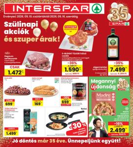 spar - INTERSPAR hirdetmény a következő hétre csütörtöktől 2026.09.10.-tól szerdától 2026.09.16.-ig