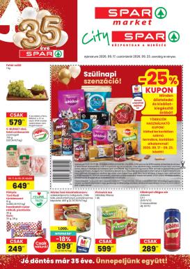 spar - SPAR - Market, City hirdetmény a következő hétre csütörtöktől 2026.09.17.-tól szerdától 2026.09.23.-ig