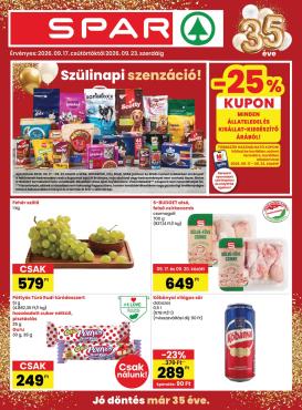 spar - SPAR hirdetmény a következő hétre csütörtöktől 2026.09.17.-tól szerdától 2026.09.23.-ig