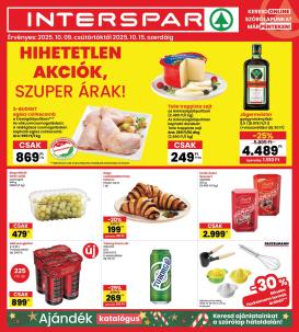 spar - INTERSPAR akciós újság, érvényes 10.09. - 10.15.