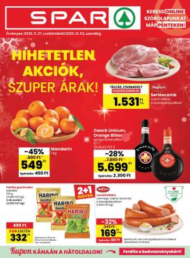 spar - SPAR akciós újság, érvényes 11.27. - 12.03.