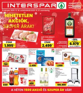 spar - INTERSPAR akciós újság, érvényes 12.18. - 12.27.