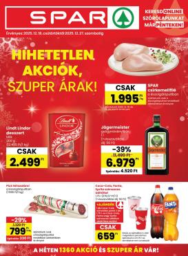 spar - SPAR akciós újság, érvényes 12.18. - 12.27.