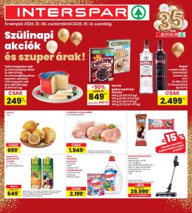 spar - INTERSPAR akciós újság, érvényes 01.08. - 01.14.