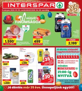spar - INTERSPAR akciós újság, érvényes 2026.03.26. - 2026.04.08.