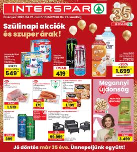 spar - INTERSPAR hirdetmény a következő hétre csütörtöktől 2026.04.23.-tól szerdától 2026.04.29.-ig