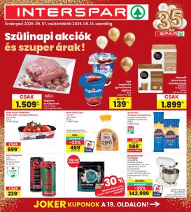spar - Aktuális INTERSPAR szórólap érvényes csütörtöktől 2026.05.07.-től szerdától 2026.05.13.-ig